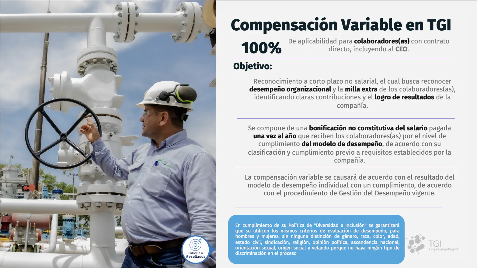 Compensación variable TGI