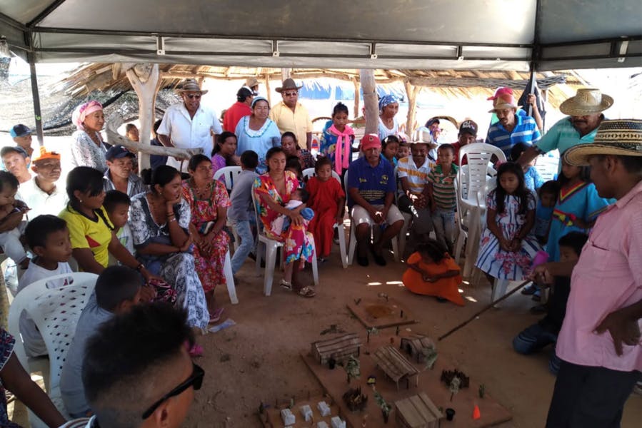  El 13 de noviembre de 2019 comenzaron las reuniones de preconsulta con comunidades de La Guajira.